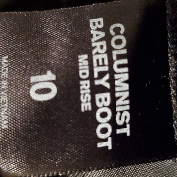 Express women's size 10 work pants burgundy/gray/black and blue w white stripes - Picture 5 of 7